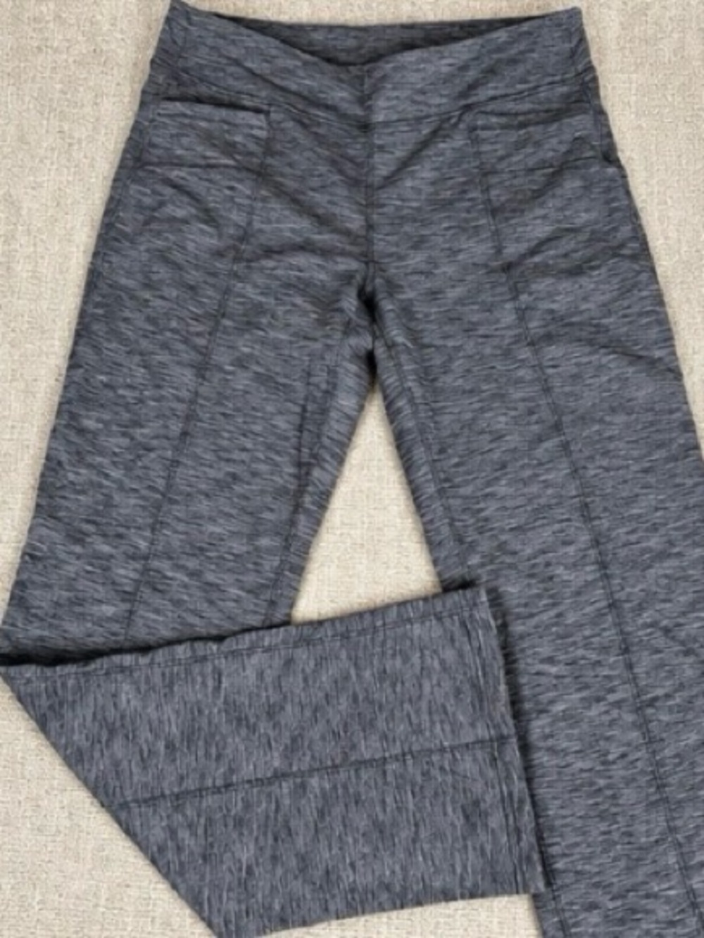 Athleta Heather Gray Straight Leg Leggings Pants Size L